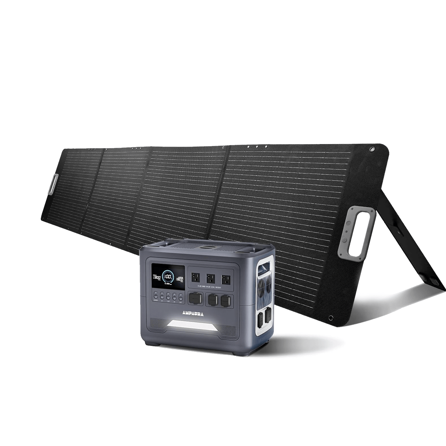 Purea 1.5 kWh Portable Power Station + Jardin 200W AmpAura Purea 1.5 kWh Solar Generator