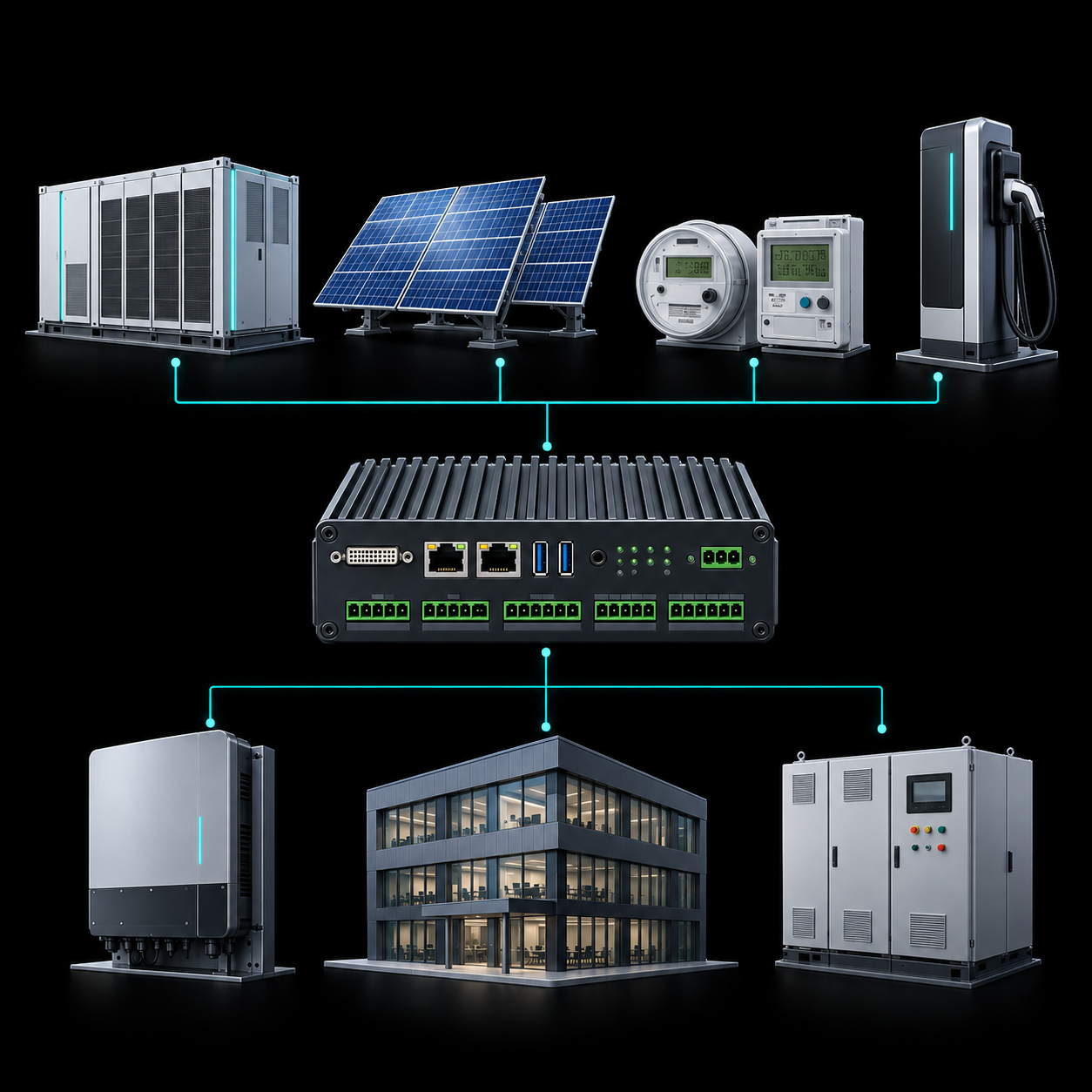 AmpauraGateway connecting site energy equipment