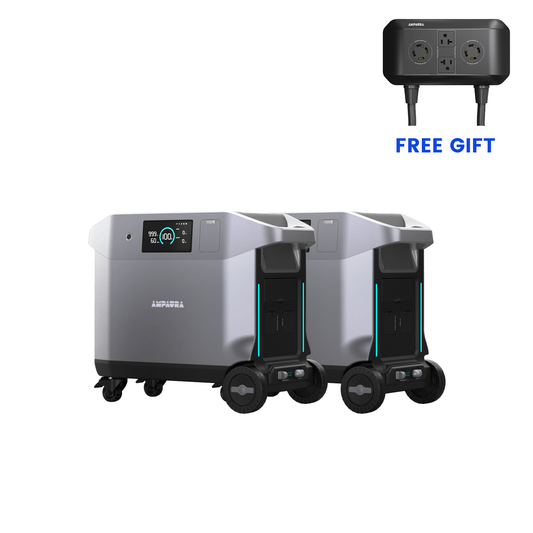 2 × AmpAura Purea 3 3.84 kWh + Free Double Voltage Hub 2 × AmpAura Purea 3 3.84 kWh + Free Double Voltage Hub